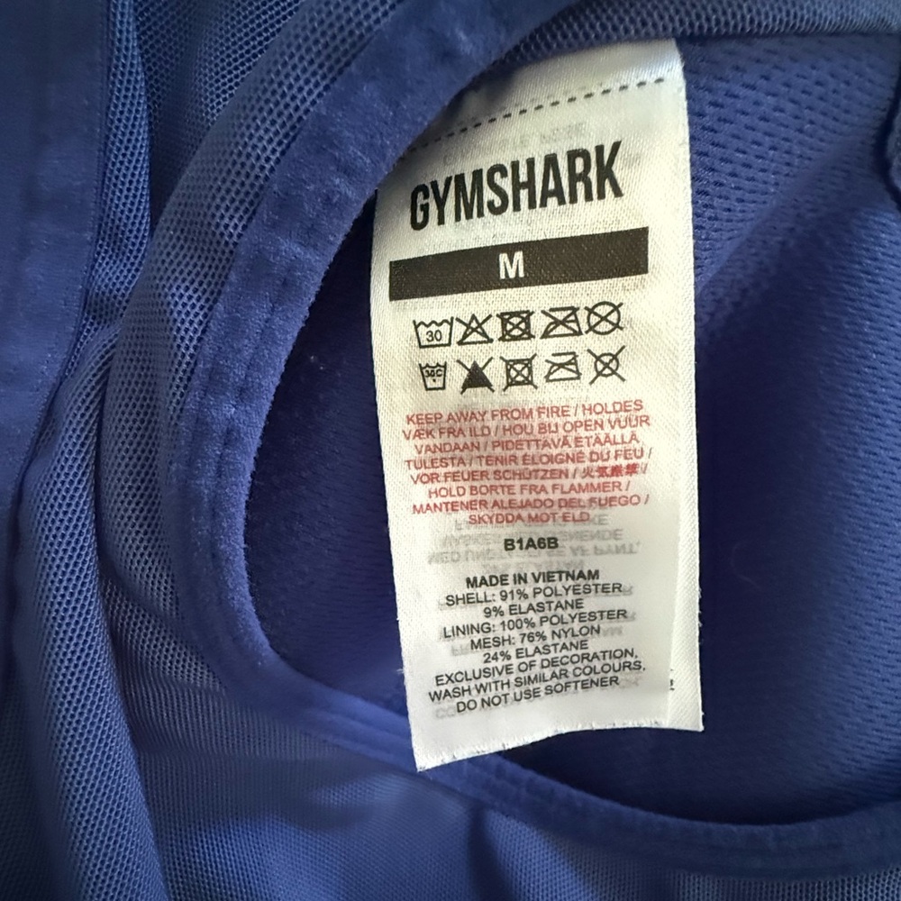 Women’s Gymshark Racerback Sports Bra! Blue! Medium! - Picture 4 of 5